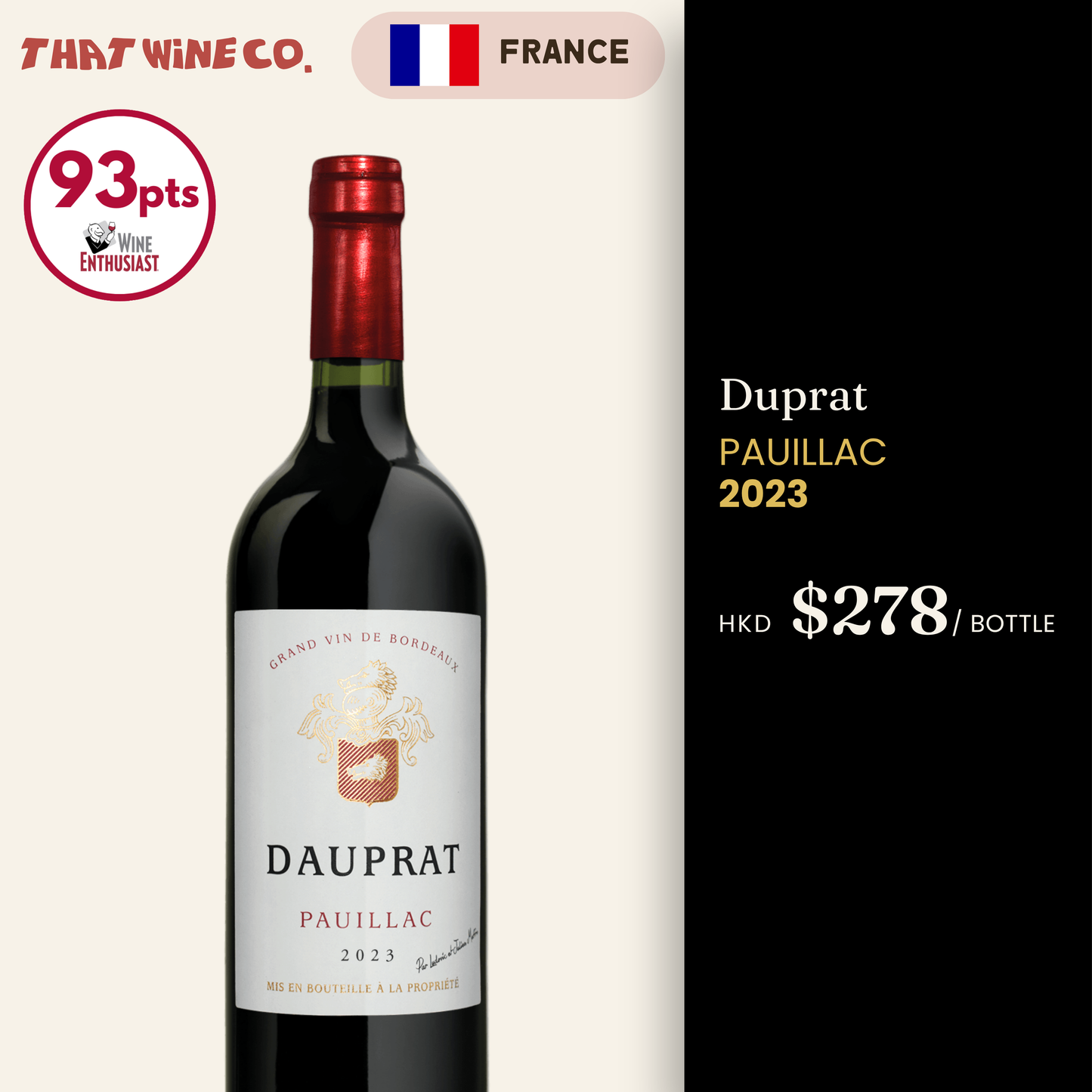 Dauprat Pauillac 2023